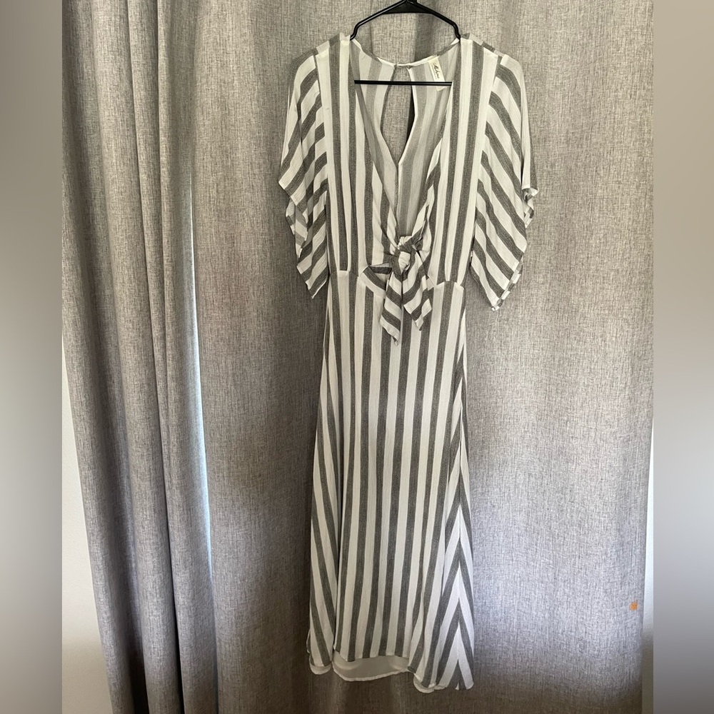 MAHINA brand Midi Striped Sun Dress